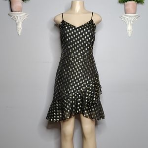 Banana Republic Black and Gold Dress